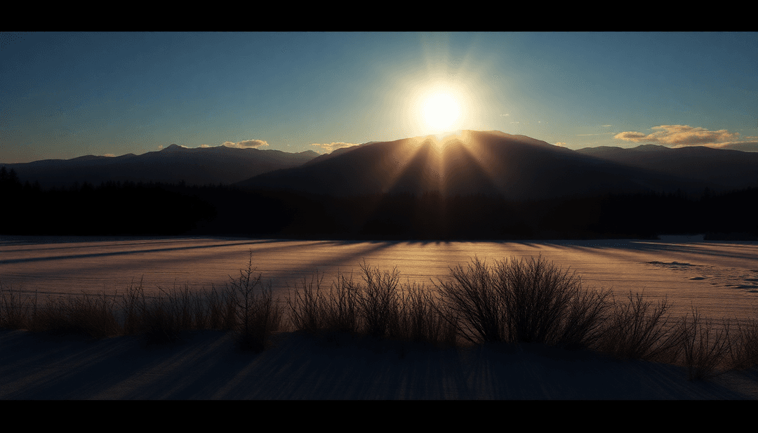 Solstice Shadows: Dramatic Plays of Light